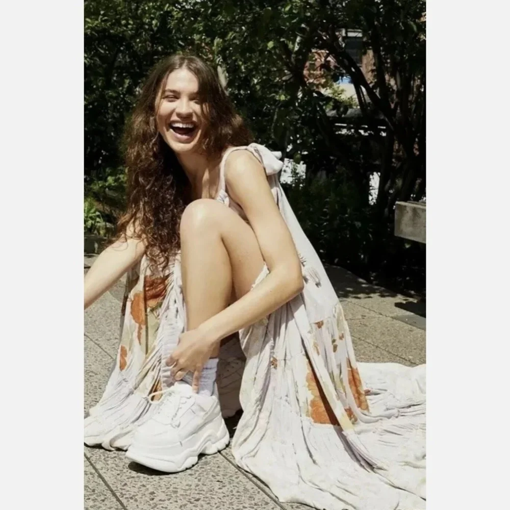 Free People Bare It All Maxi Dress/Lilac NWT